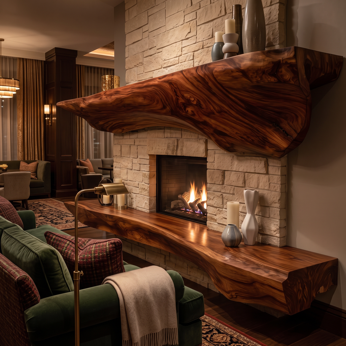 Orithen Sculpted Fireplace Mantel Shelf SPA925327