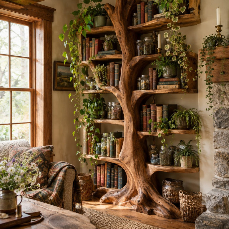 Bookshelves & mantels